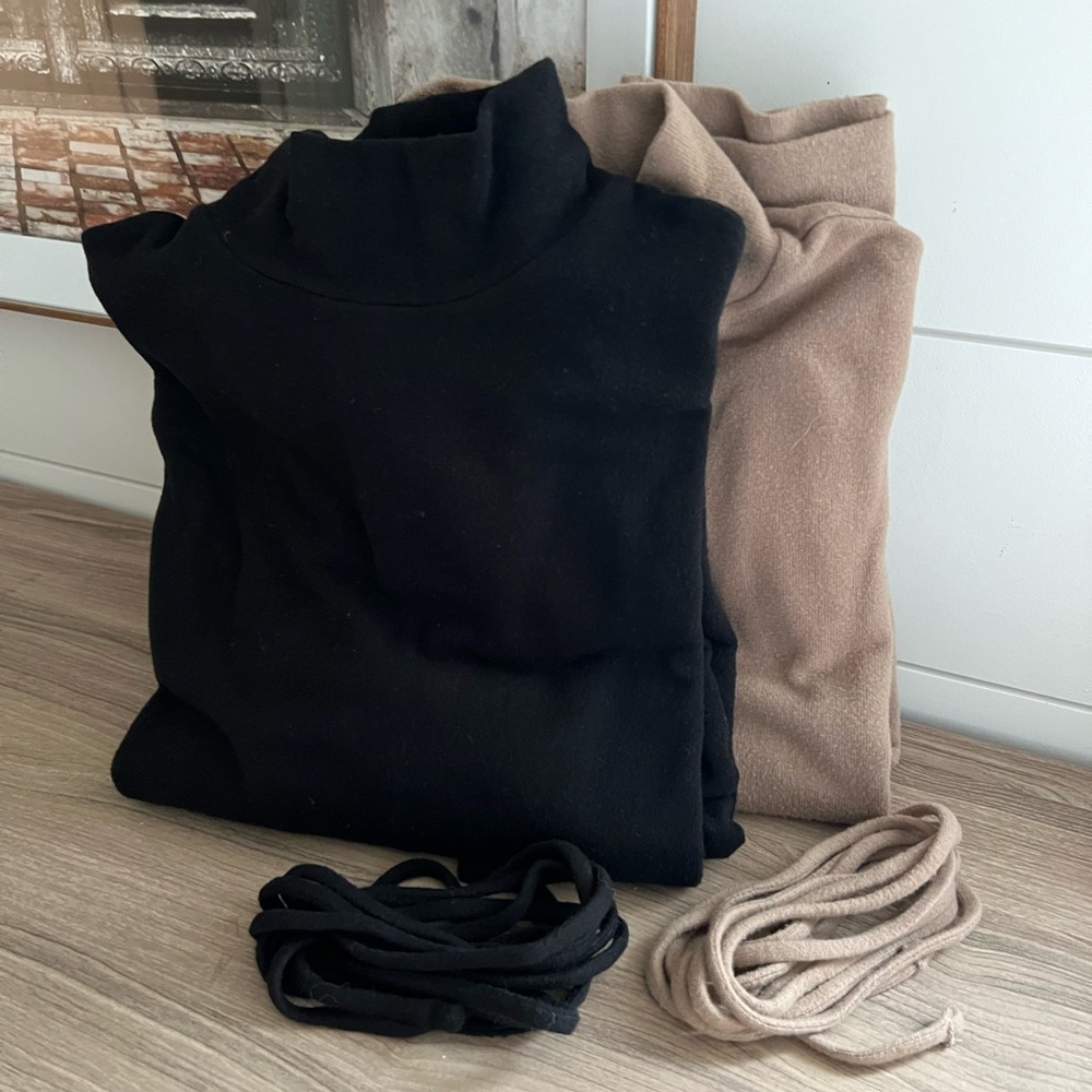 Vince Solid Tie Wast Dress - set of 2